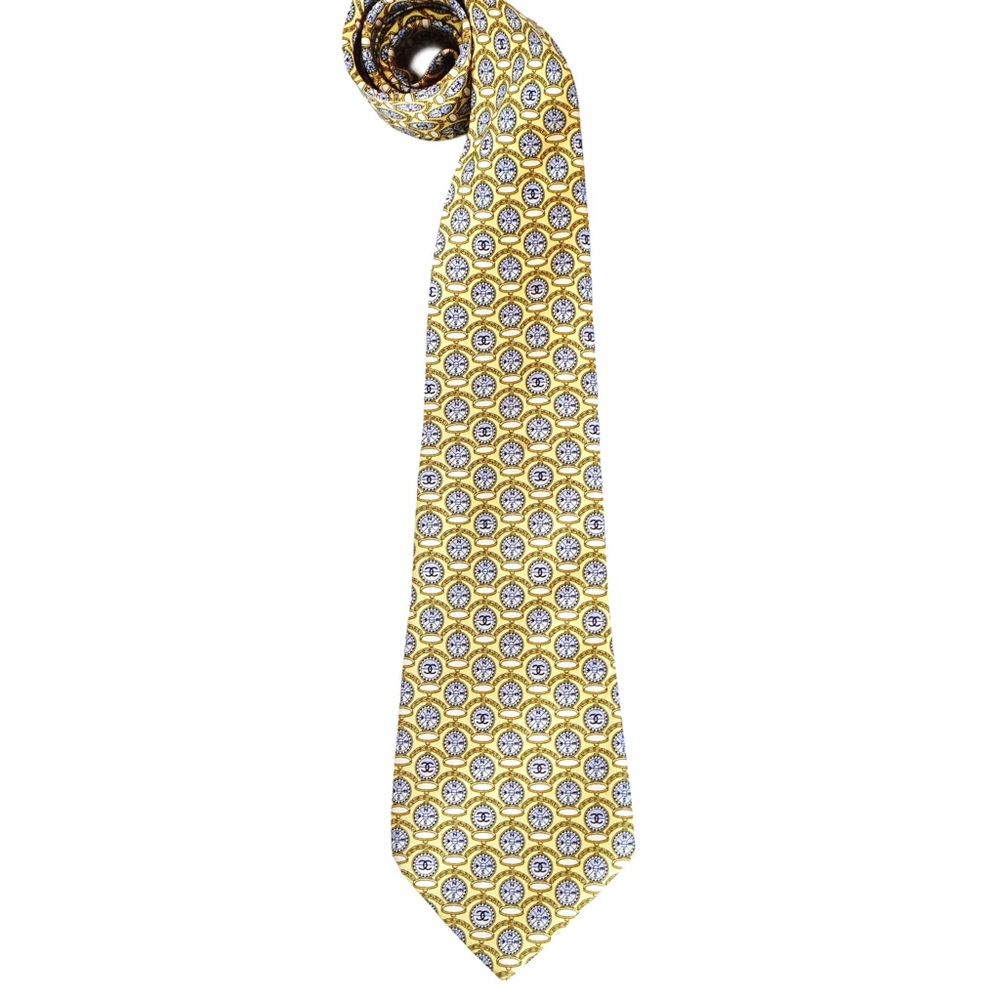 Chanel CC Monogram Silk Tie